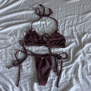 Frankie’s Bikinis Chocolate Tia Bikini Set